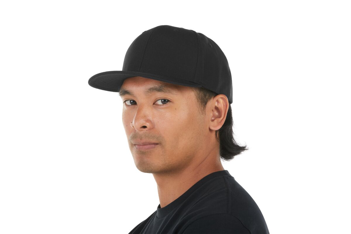 recycled-poly-classic-6-panel-hat-a1 WebPDP-HAT001002_Recycled_Poly_Classic_6Panel_Hat_Black_Studio_Harper_Studios_0723_Side_3__HAT001002OS.jpg